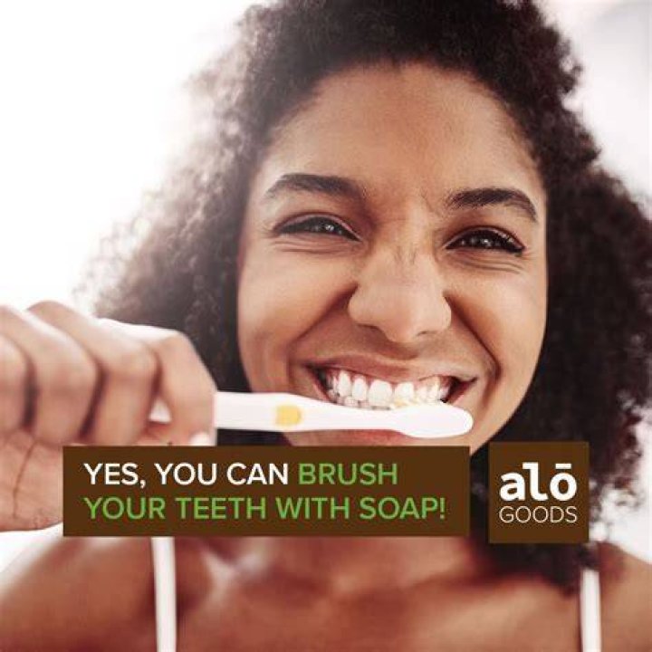 Can I brush my teeth with soap?