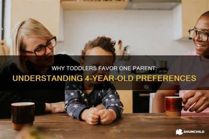 Do toddlers favor one parent?