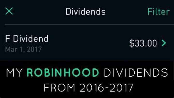Do you get dividends in Robinhood?