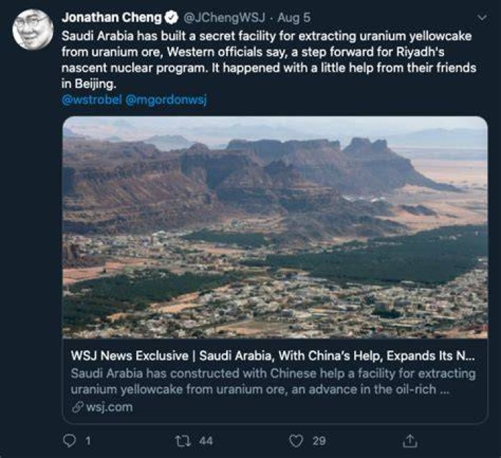 Does Saudi Arabia have nuclear power weapons?