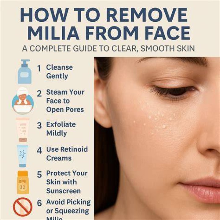 How do beauticians remove milia?