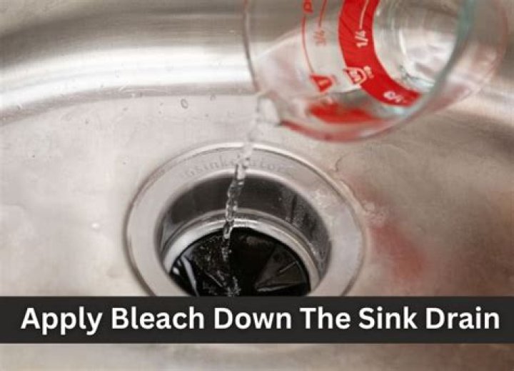 How do you disinfect a sink drain?