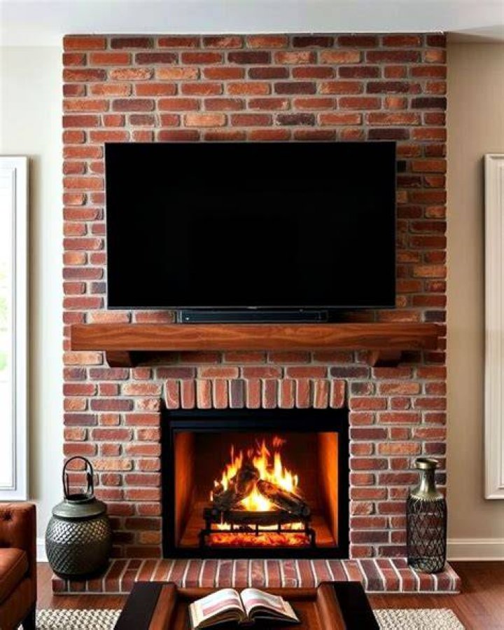 How much does it cost to mount a TV on a brick fireplace?