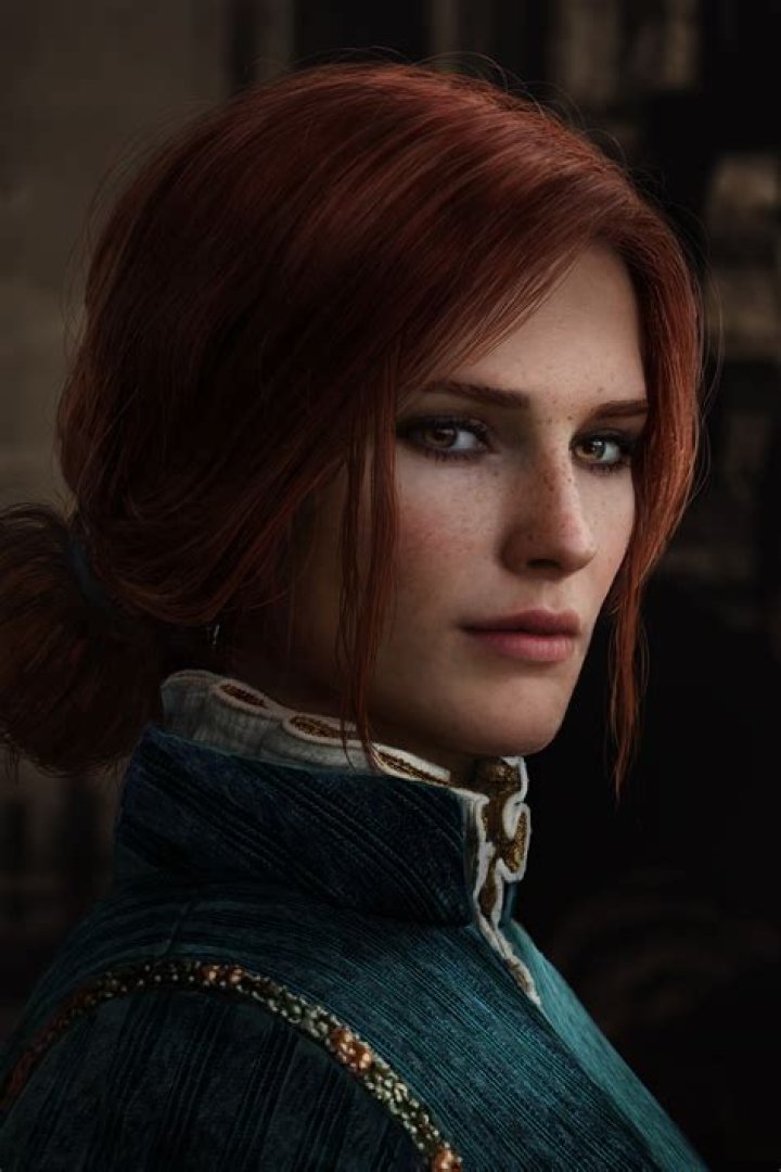 What color is Triss Merigold hair?