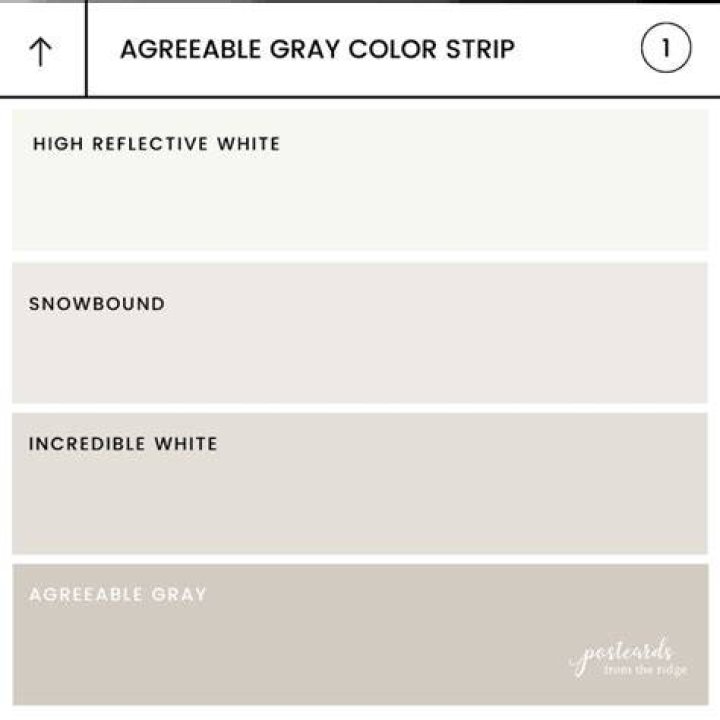 What is a shade lighter than agreeable gray?