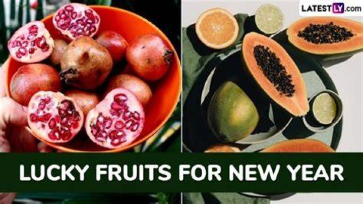 Which fruit represents luck and prosperity?