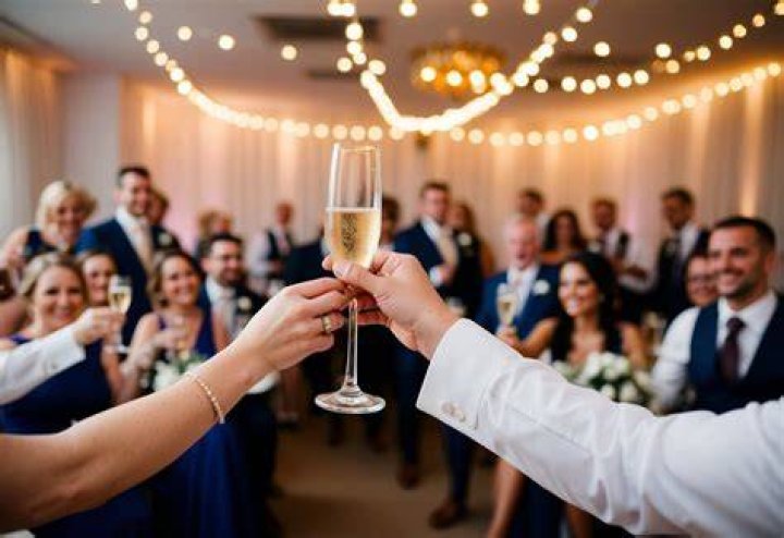 Who gives the first toast at a wedding?